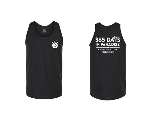 365 DAYS COLECCTION BLACK TANK TOP UNISEX